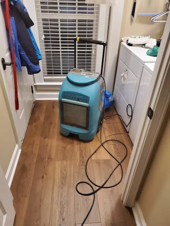 Commercial dehumidifier deployed for Flood Damage Cleanup in Taylorsville
